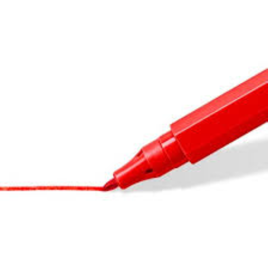 Staedtler Fibre-Tipped Pen 326 Red Bx=10 pcs ST-326-02